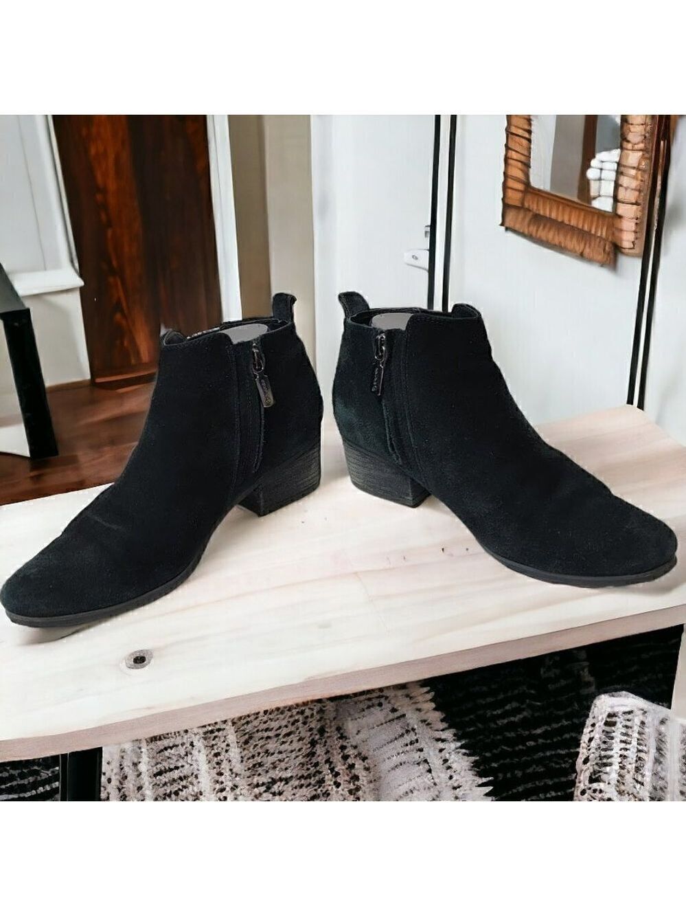 Blondo Suede Boots - Side Zip - Waterproof - Size 7.5